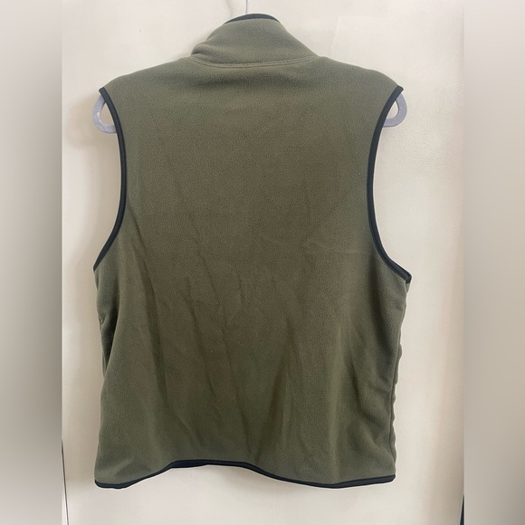 Route 66 Fleece Vest Dark Leaf Green Full Zip Sz(L) - Picture 2 of 3
